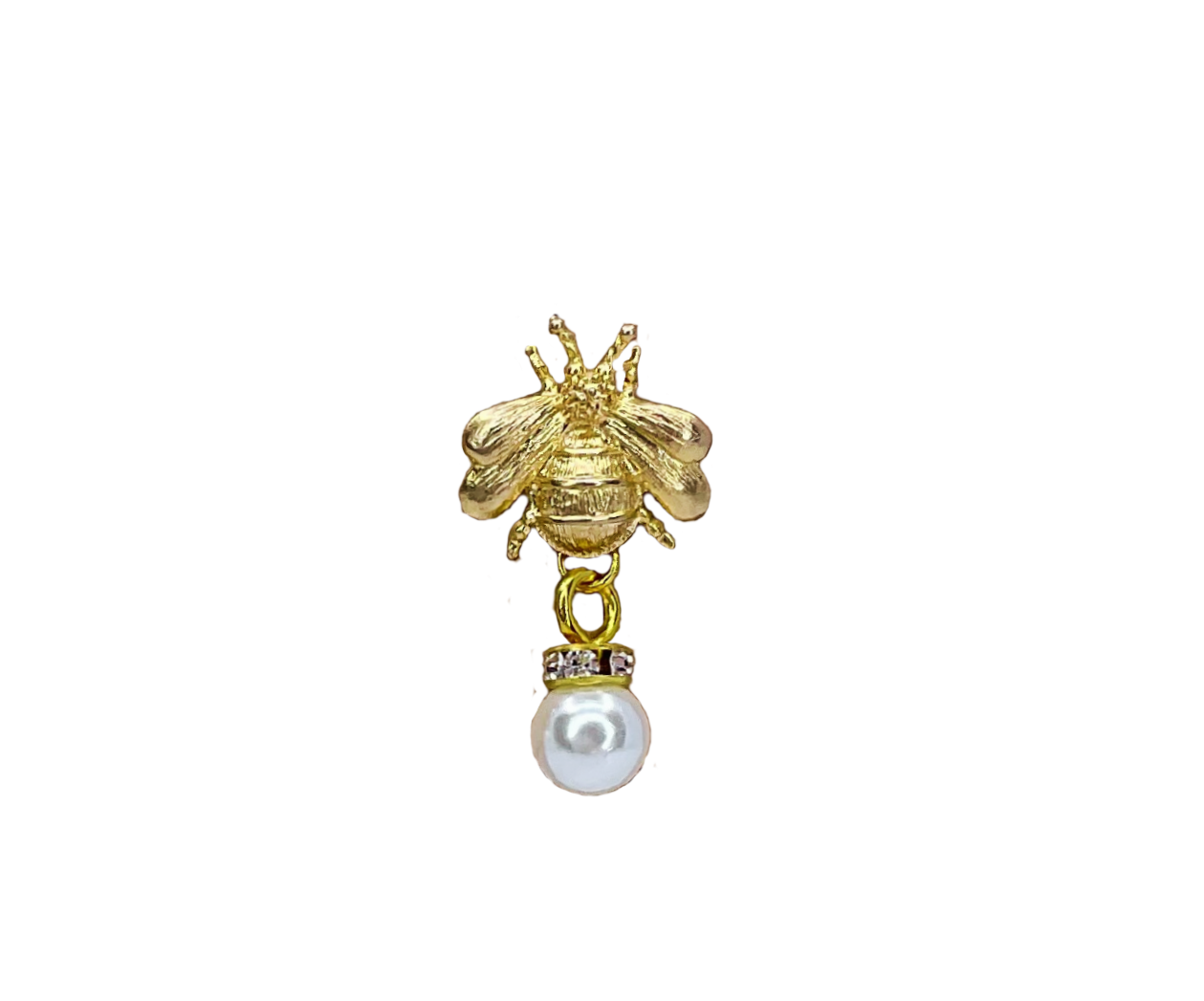 Bee and Vintage Faux Pearl Earrings