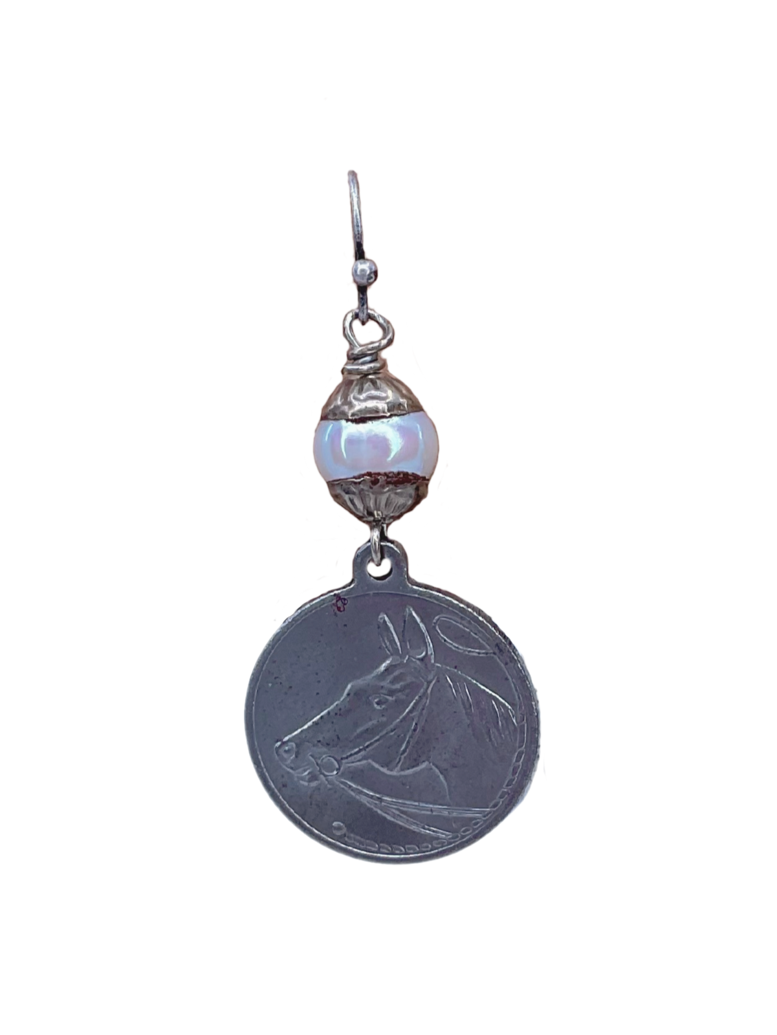 Vintage Horse Coin Earrings