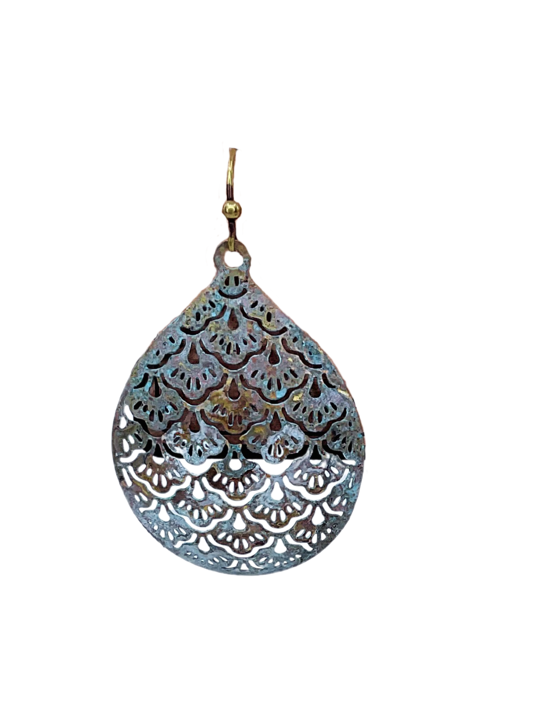 Patina Stamped Earrings