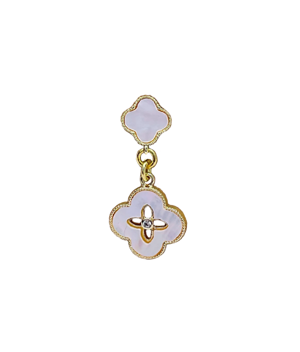 Mother of Pearl Clover Earrings