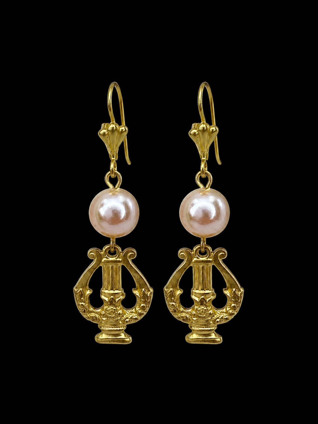 Vintage Harp Earrings