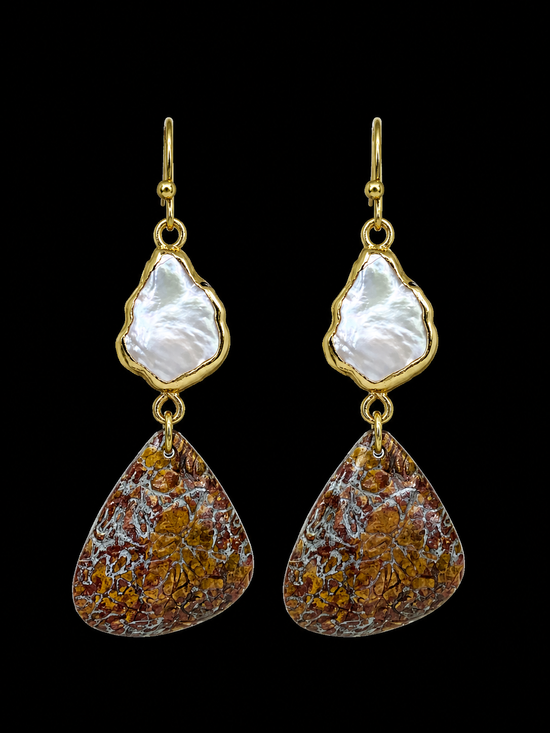 Pearl Patina Earrings