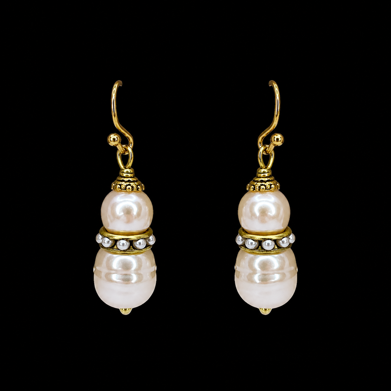 Vintage Faux Pearl Earrings