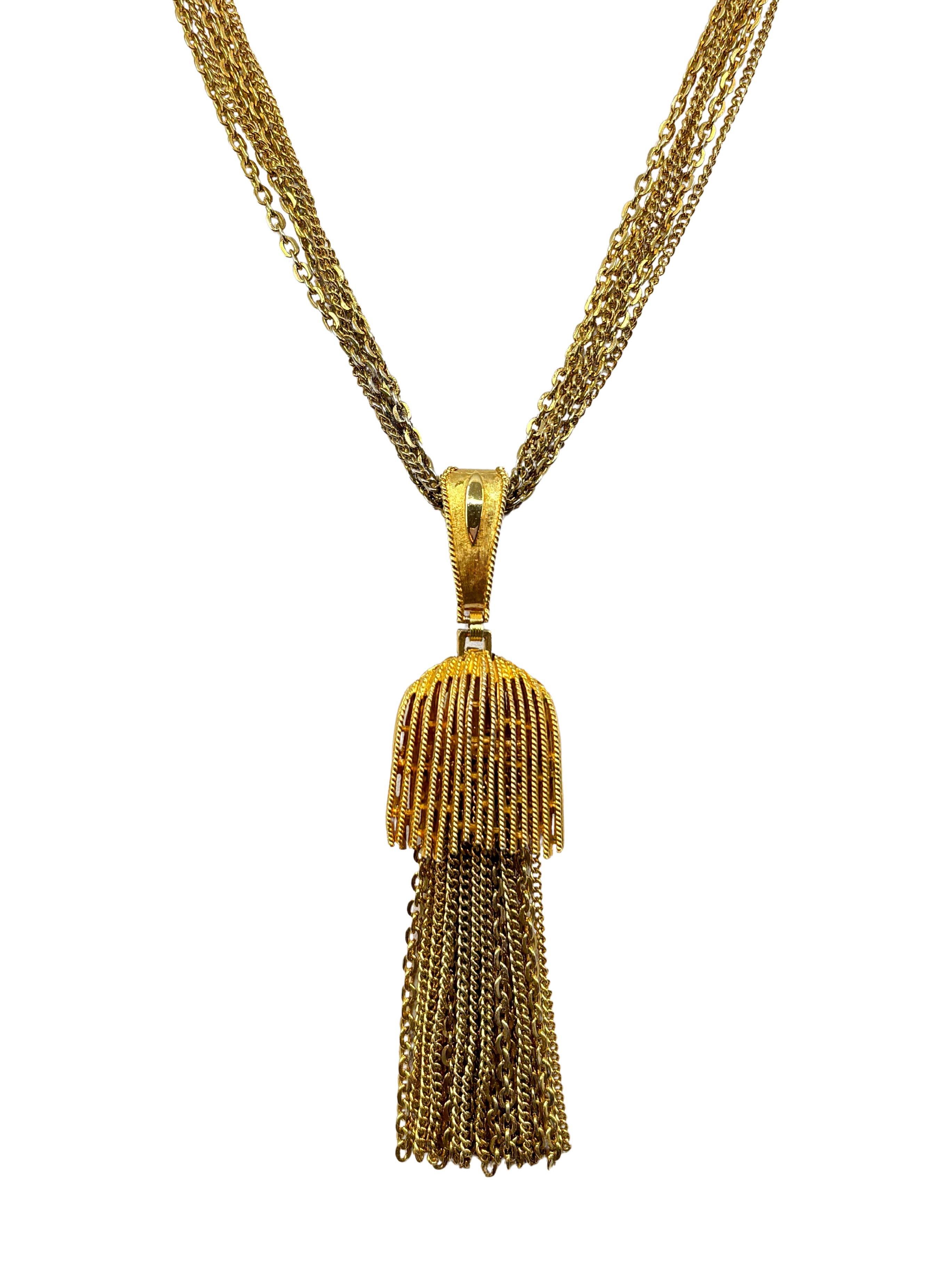 Large Vintage Tassel Necklace