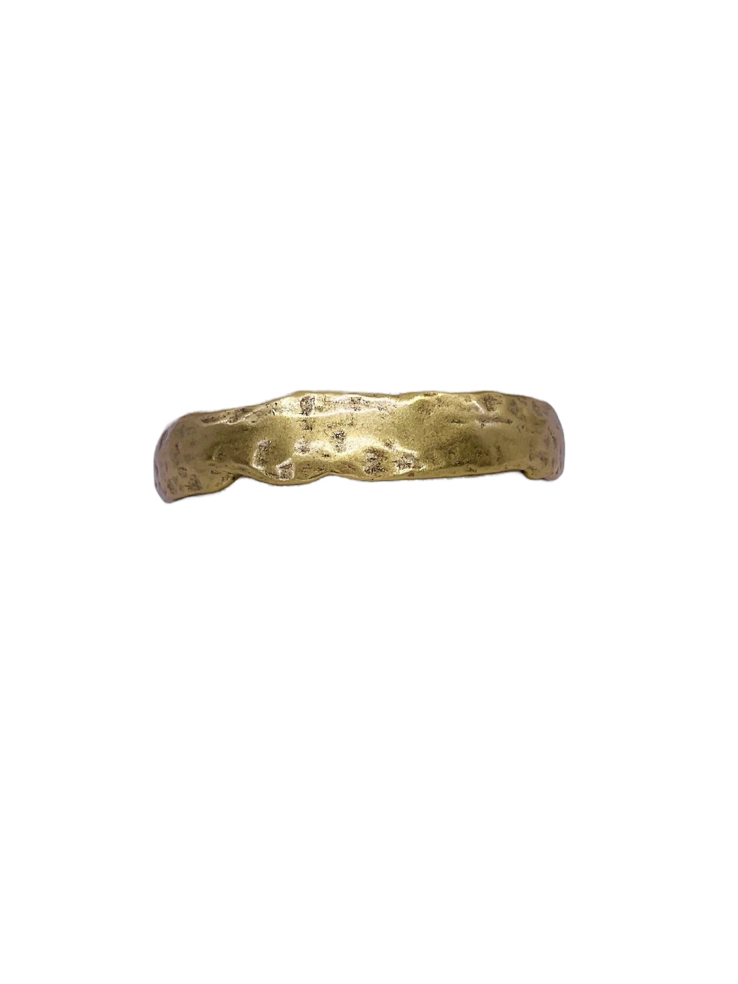 gold plated Repurposed organic bangle small