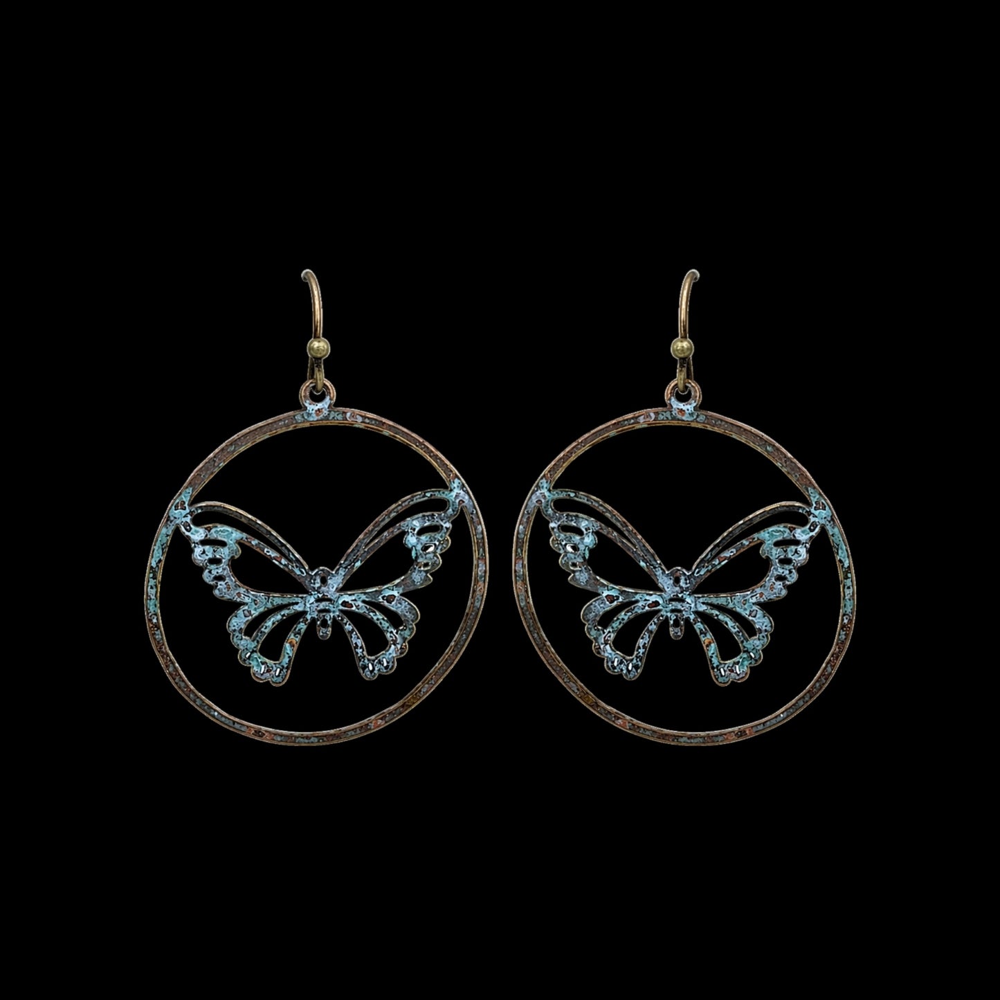 Patina Butterfly Earrings