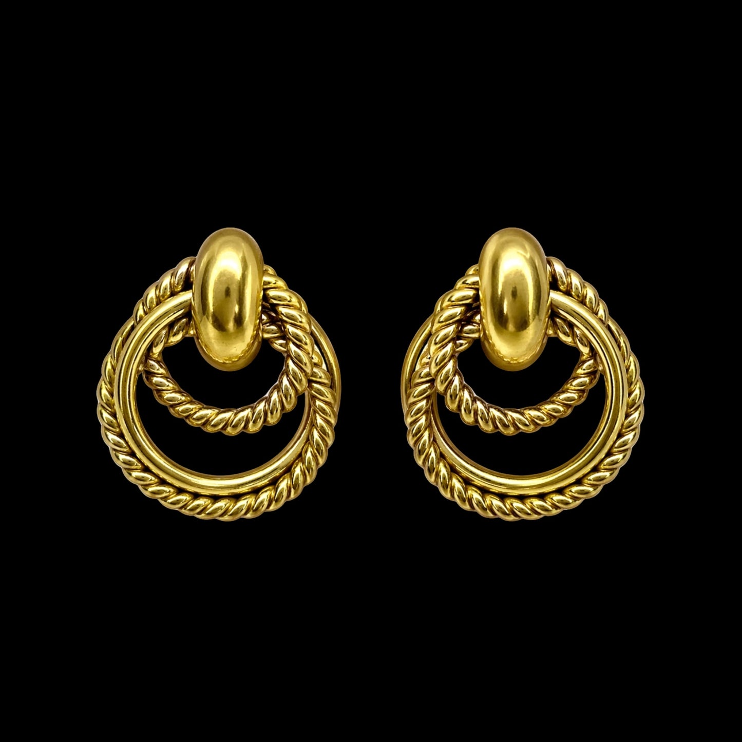 Vintage Circle Rope Earrings