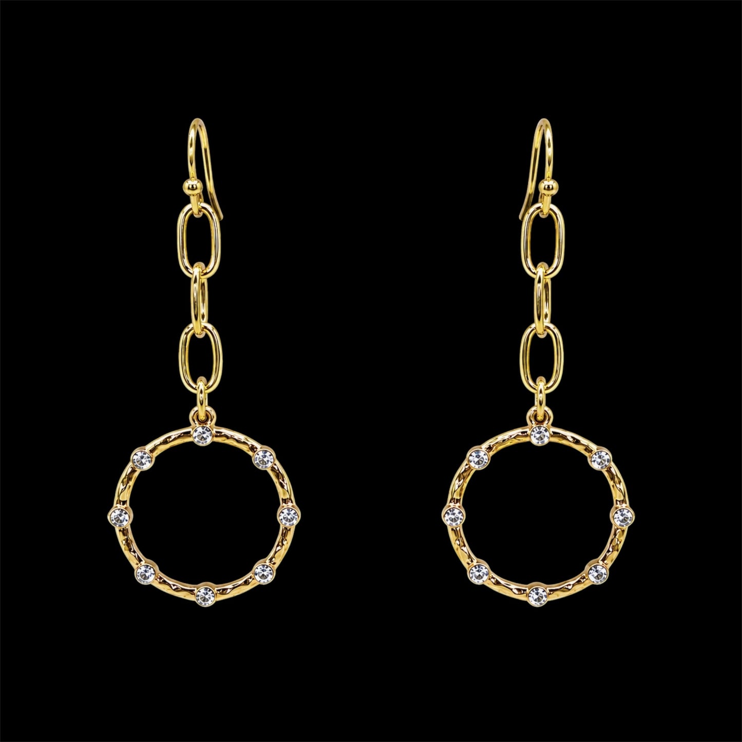 Vintage Bling Gold Plated Dangles