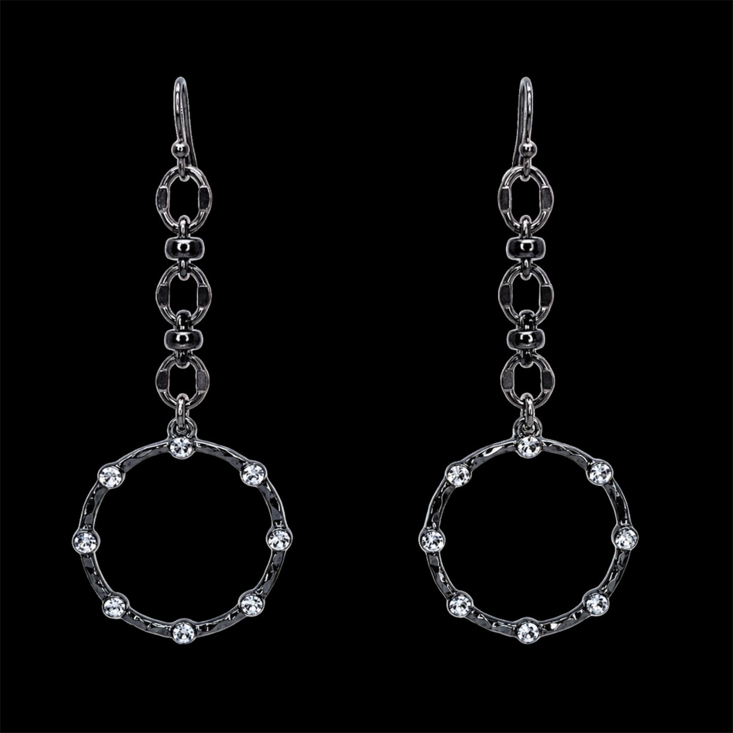 Vintage Bling Gunmetal Dangles