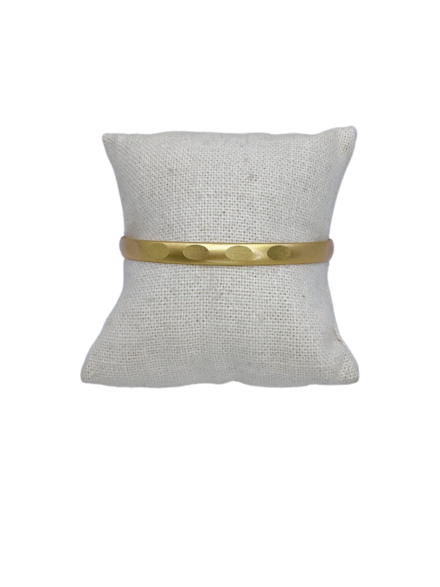 Vintage Hammered Medium Gold Bangle