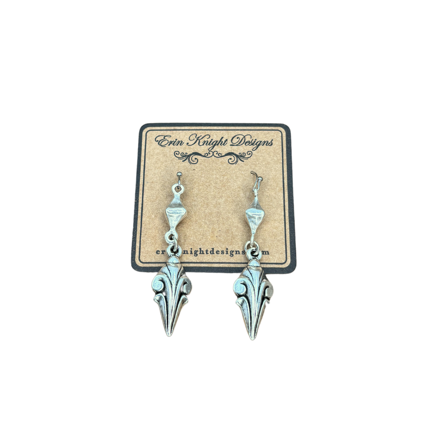 Vintage Reproduction Fleur de Lis Earrings