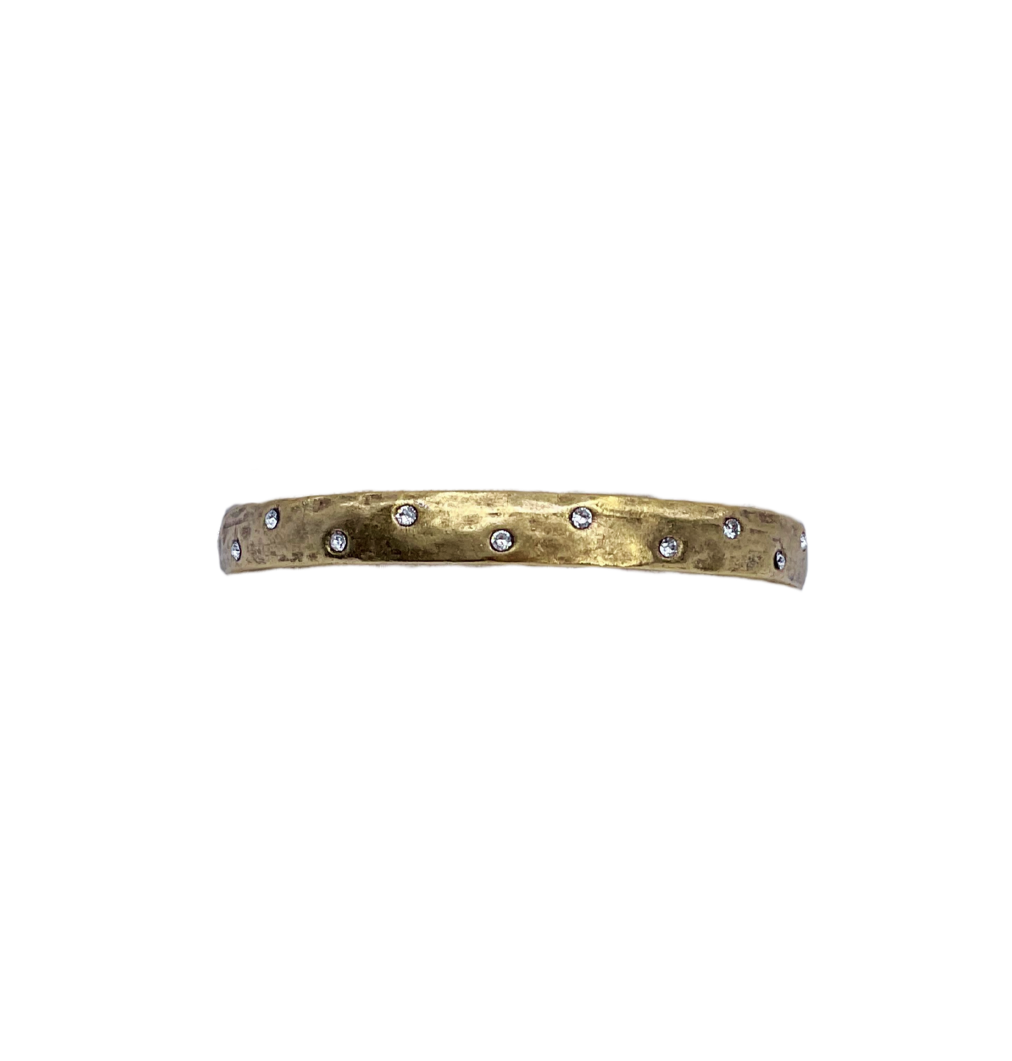 Vintage Gold Plated Bangle with Small Crystals