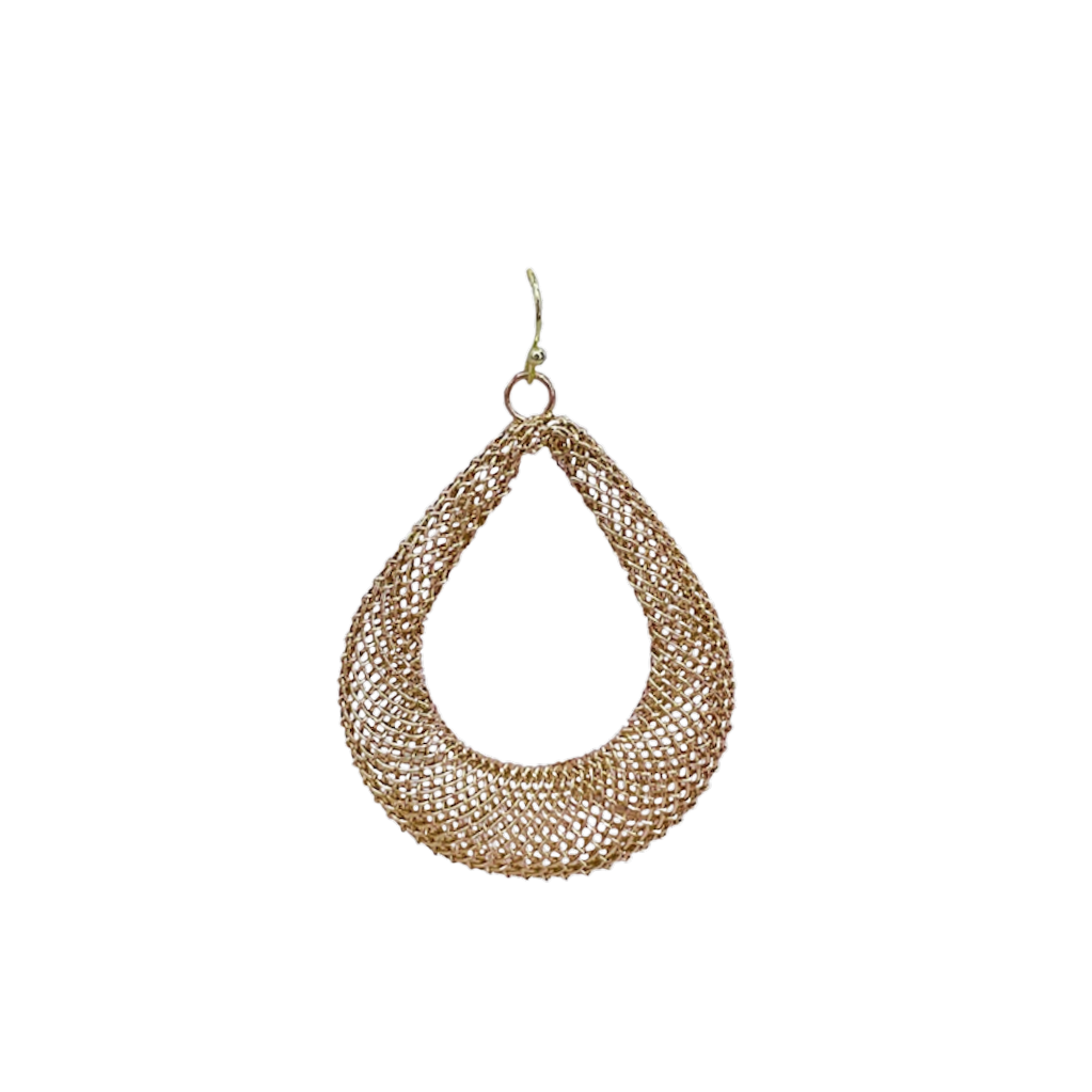 Vintage Mesh Teardrop Earrings