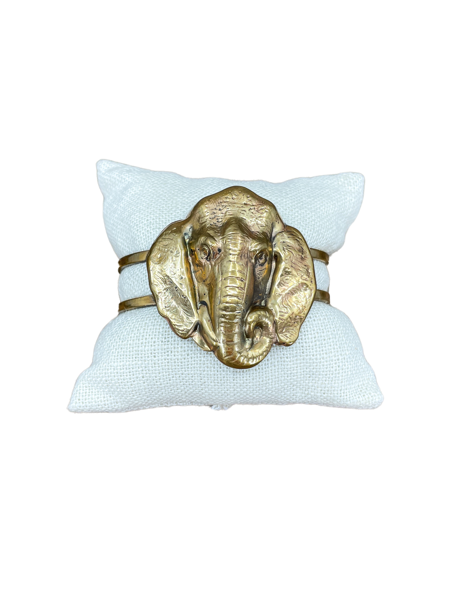 Brass Elephant Cuff Bracelet