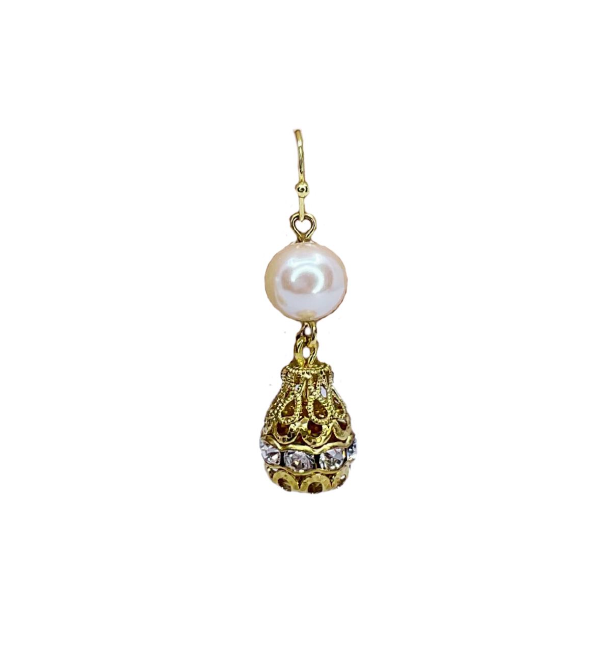 Vintage Filigree Teardop Earrings