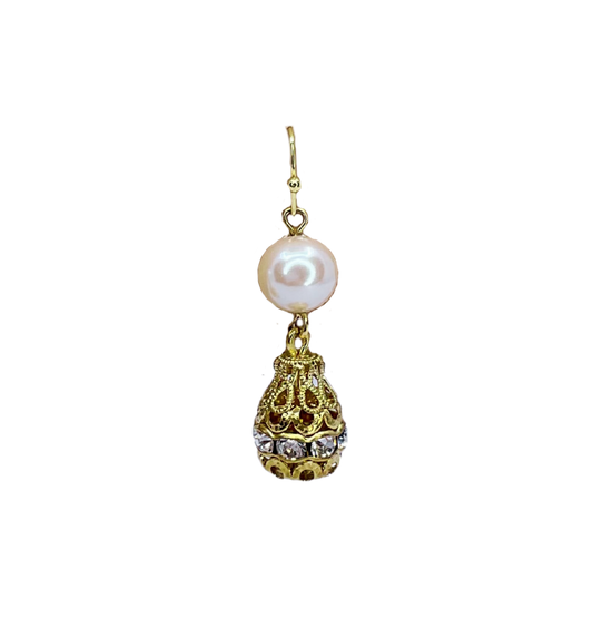 Vintage Filigree Teardop Earrings