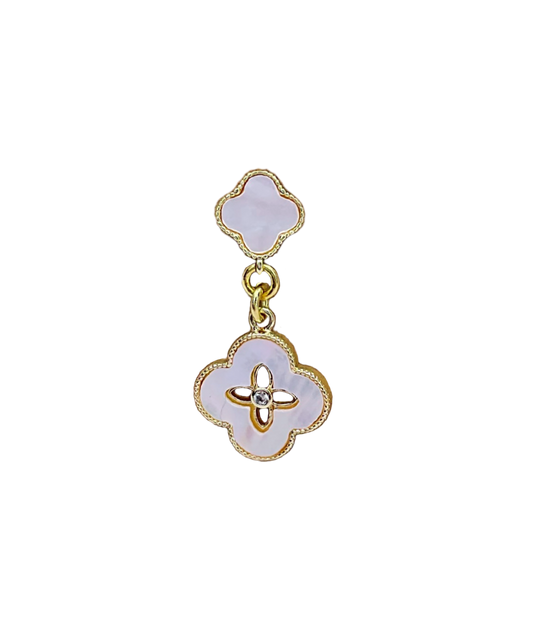 Mother of Pearl Clover Earrings
