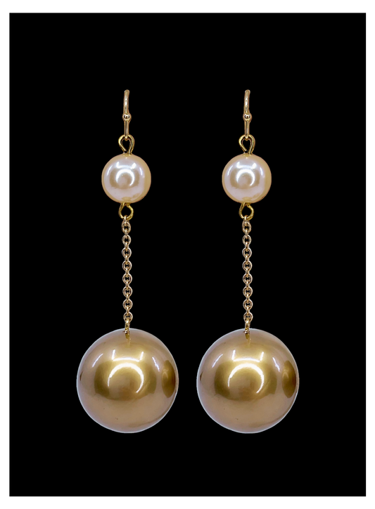 Vintage Ball Drop Earrings