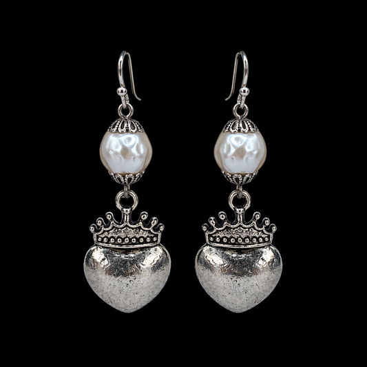 Heart Crown Earrings