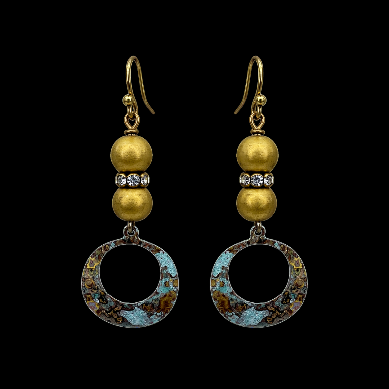 Patina Circle Earrings