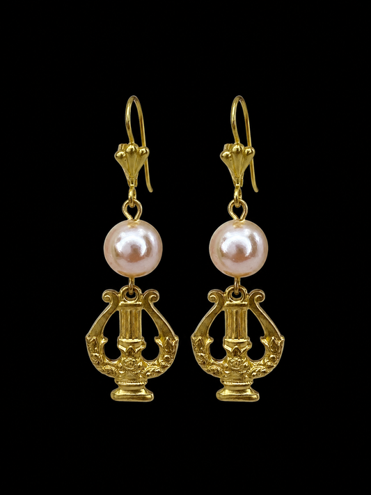 Vintage Harp Earrings