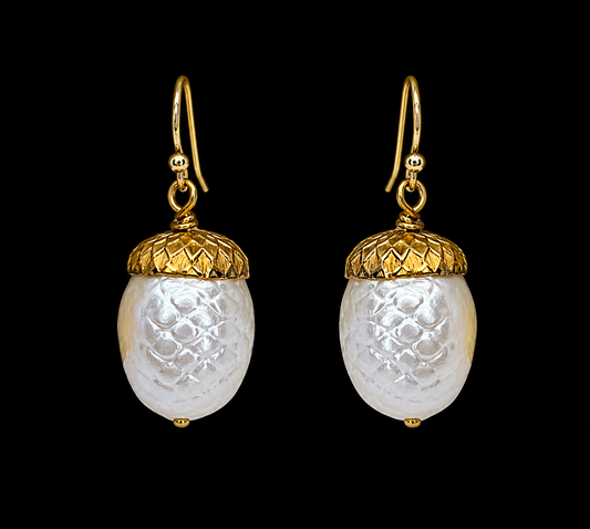 Vintage Acorn Earrings