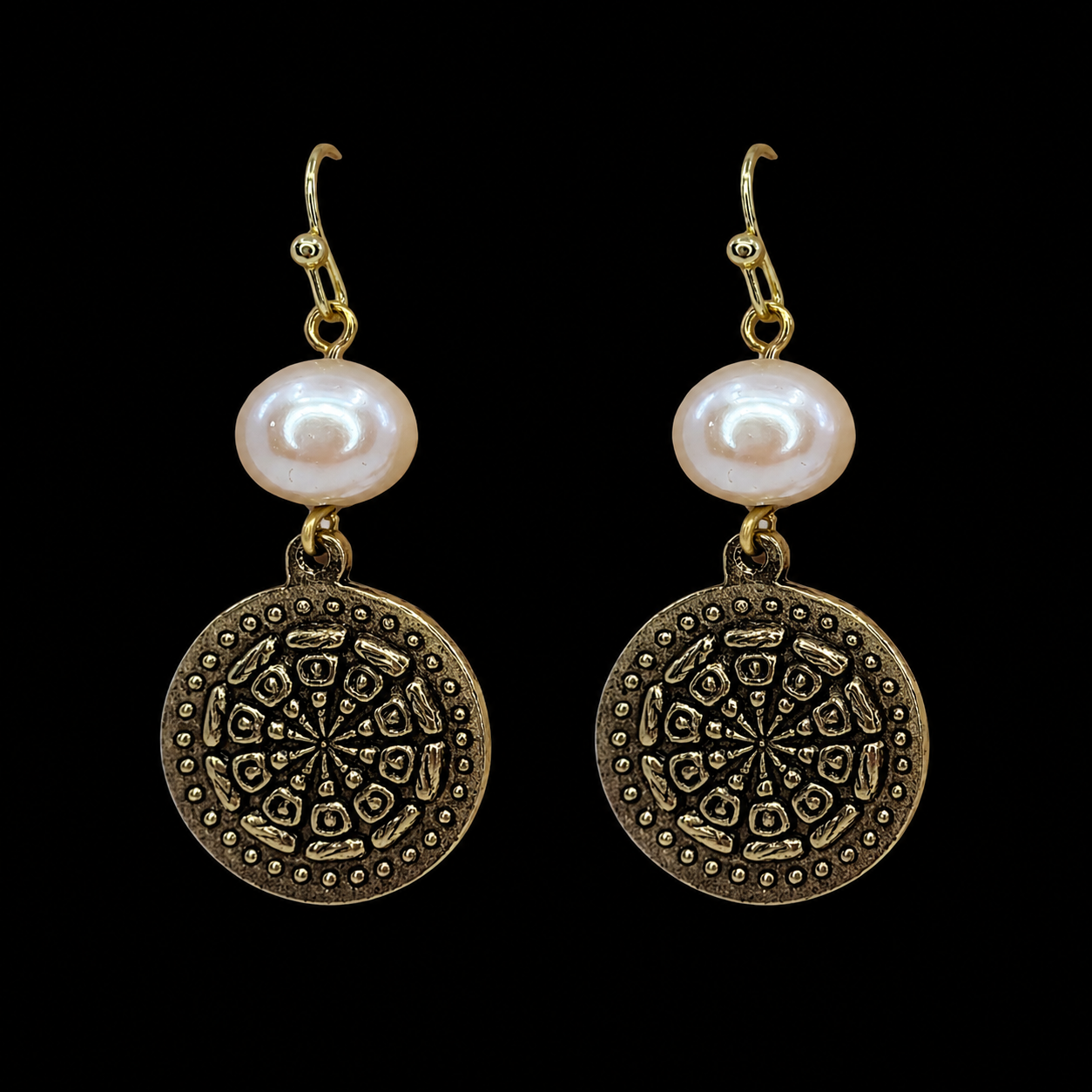 Dharma Wheel Earrings