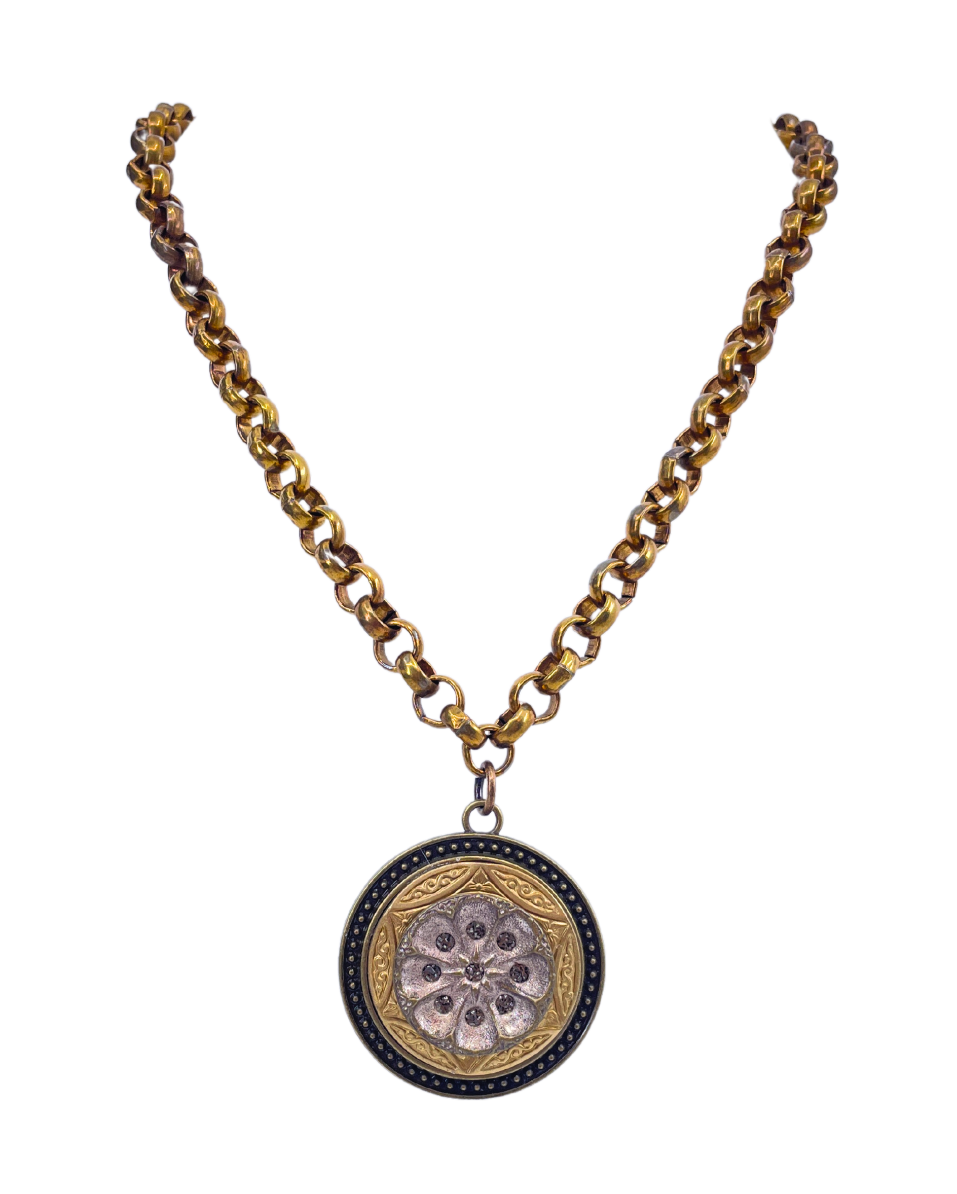 Vintage Victorian Button Necklace