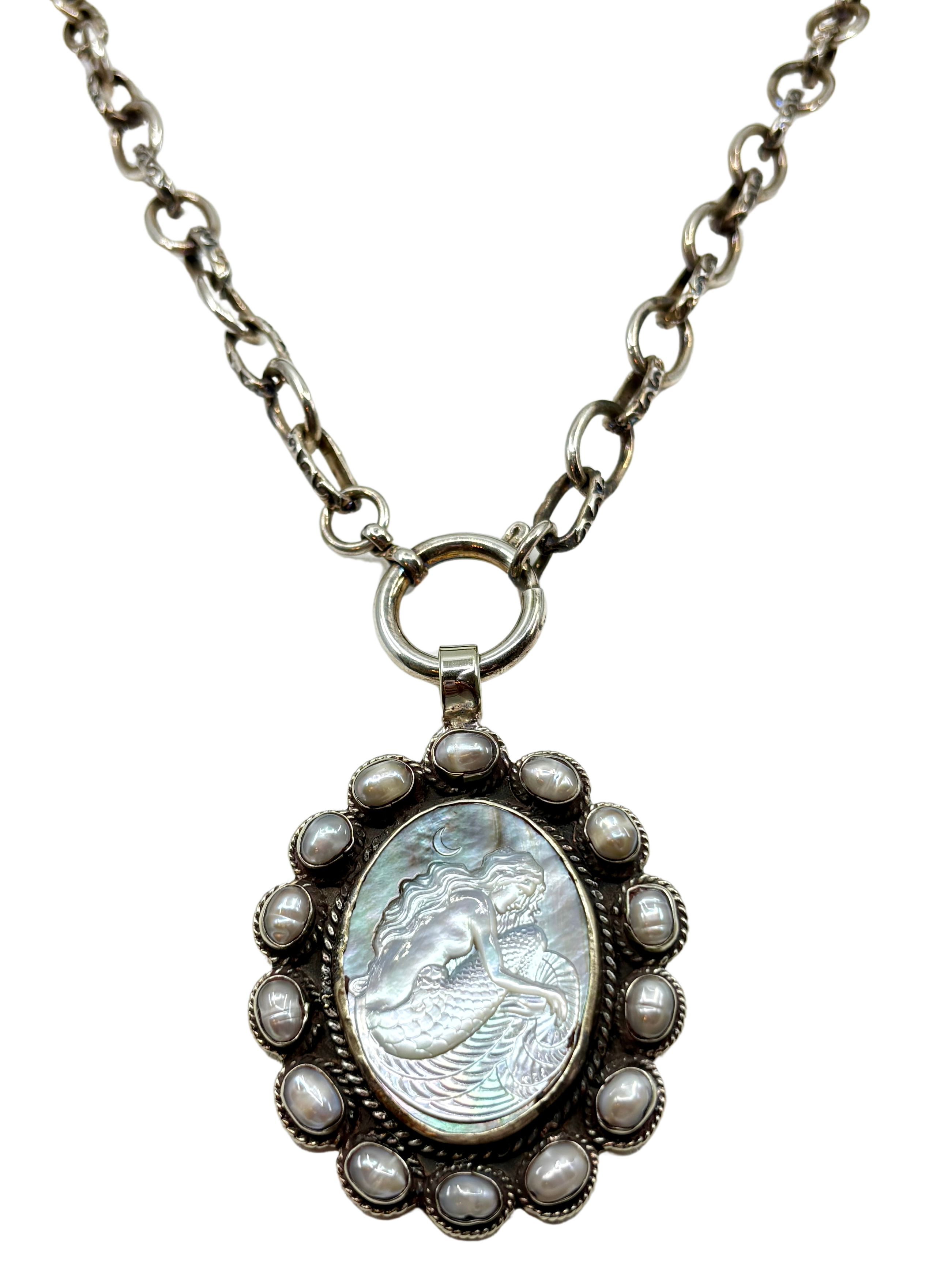 Mother of Pearl Mermaid Necklace