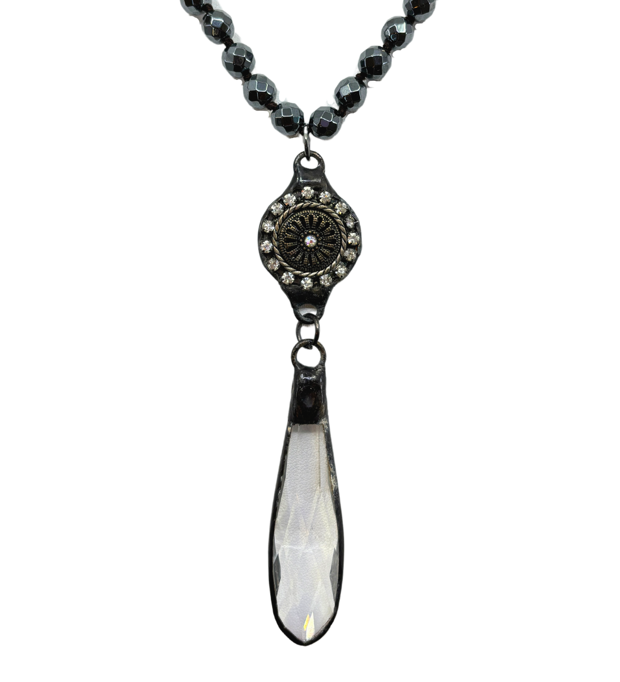 Crystal & Hematite Necklace
