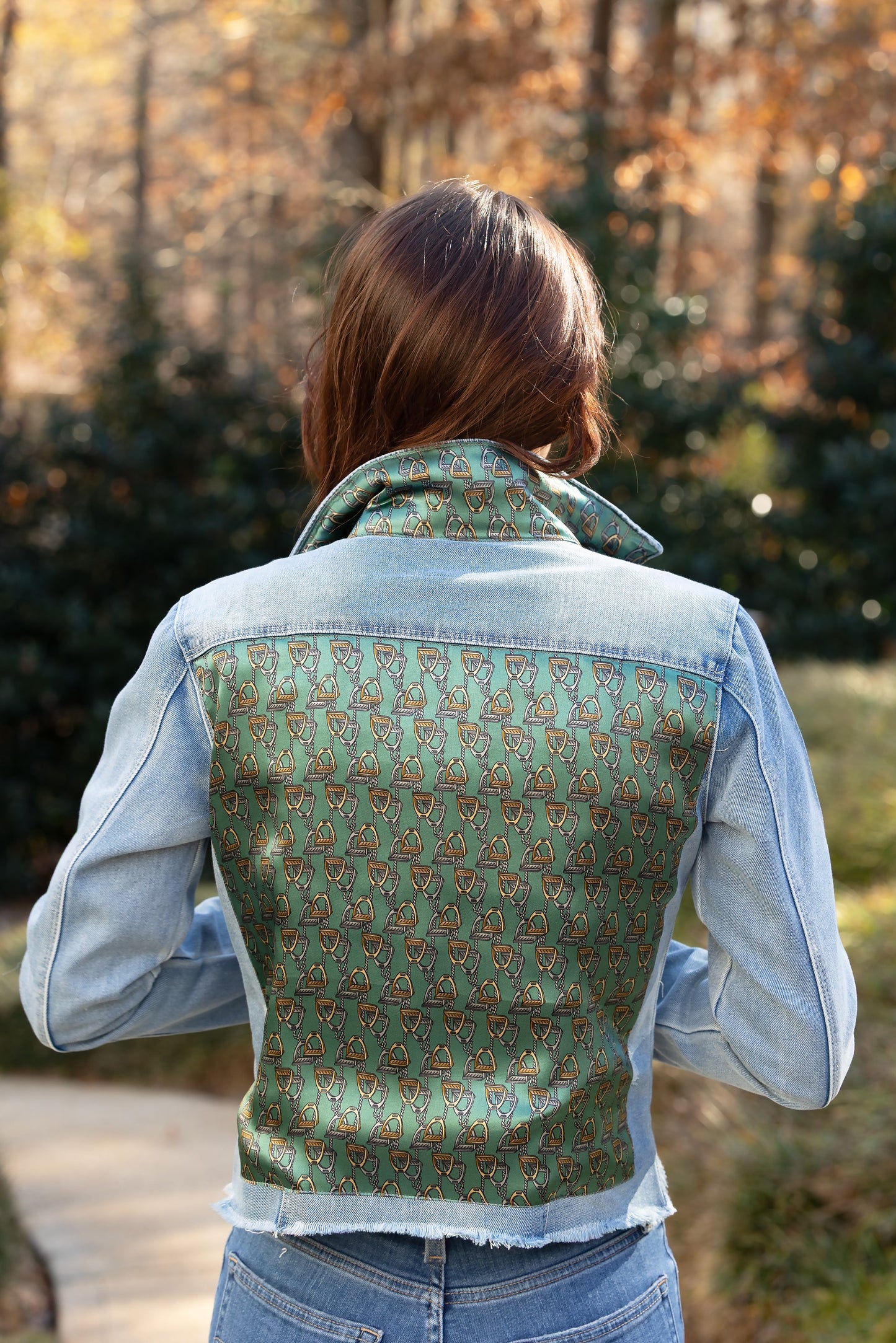 The Light Denim Jacket / Lot’s of Stirrups / Green