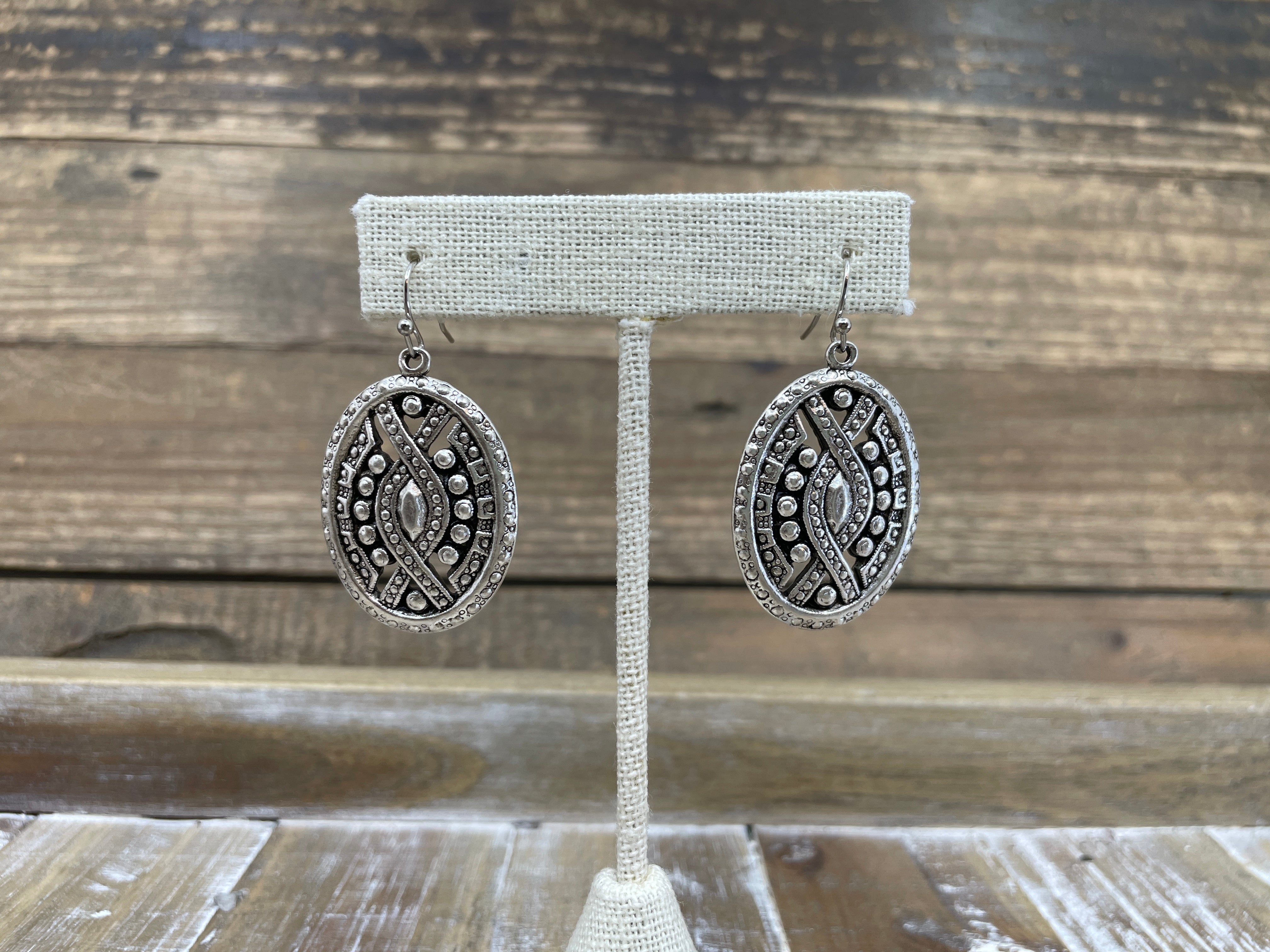 Sterling Plated Vintage Reproduction Earrings