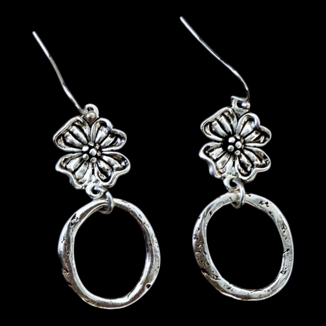 Vintage Reproduction Flower Earrings
