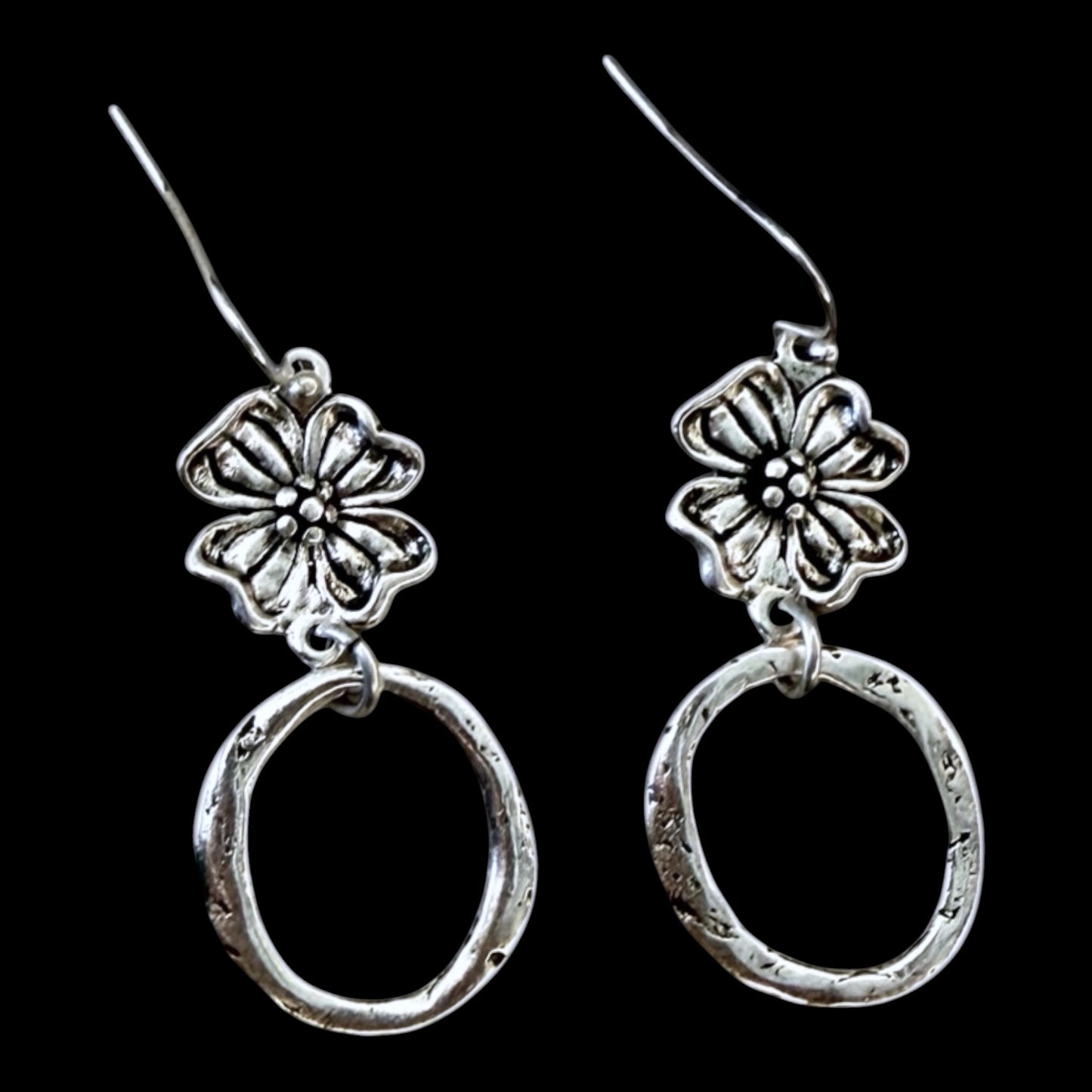 Vintage Reproduction Flower Earrings