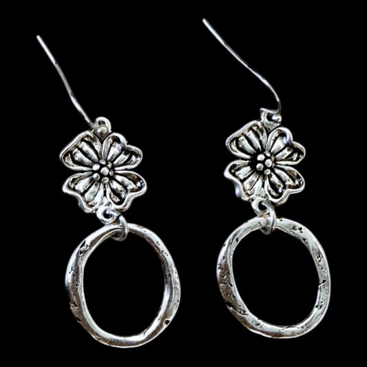 Vintage Reproduction Flower Earrings