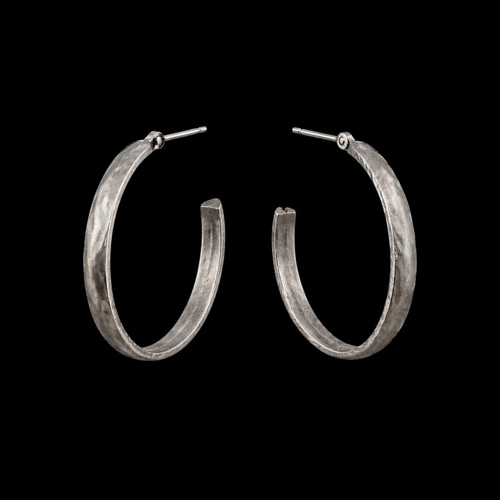 Sterling Plated Vintage Reproduction Hoops
