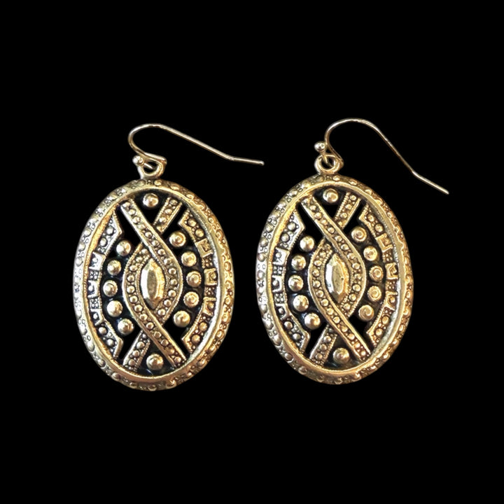Gold Plated Vintage Reproduction Earrings