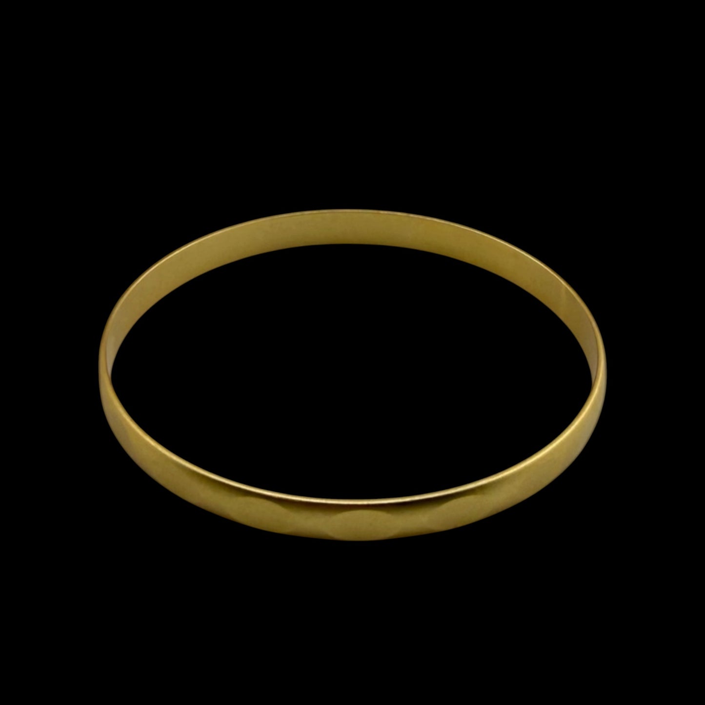 Vintage Hammered Medium Gold Bangle