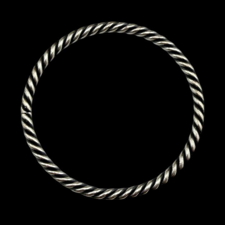 Small Vintage Sterling Plated Reproduction Twist Bracelet