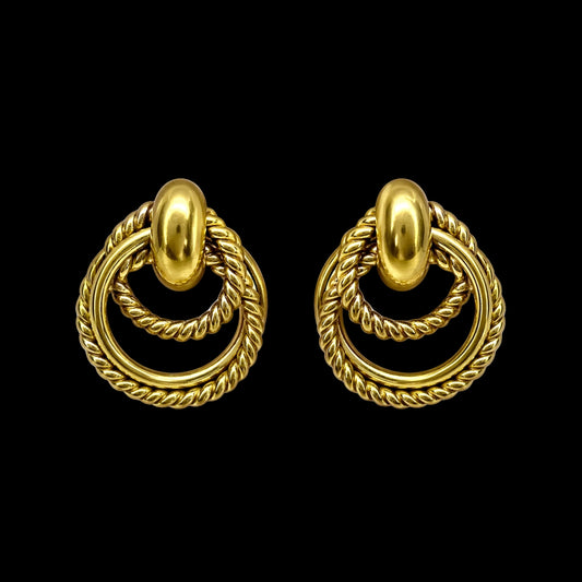 Vintage Circle Rope Earrings