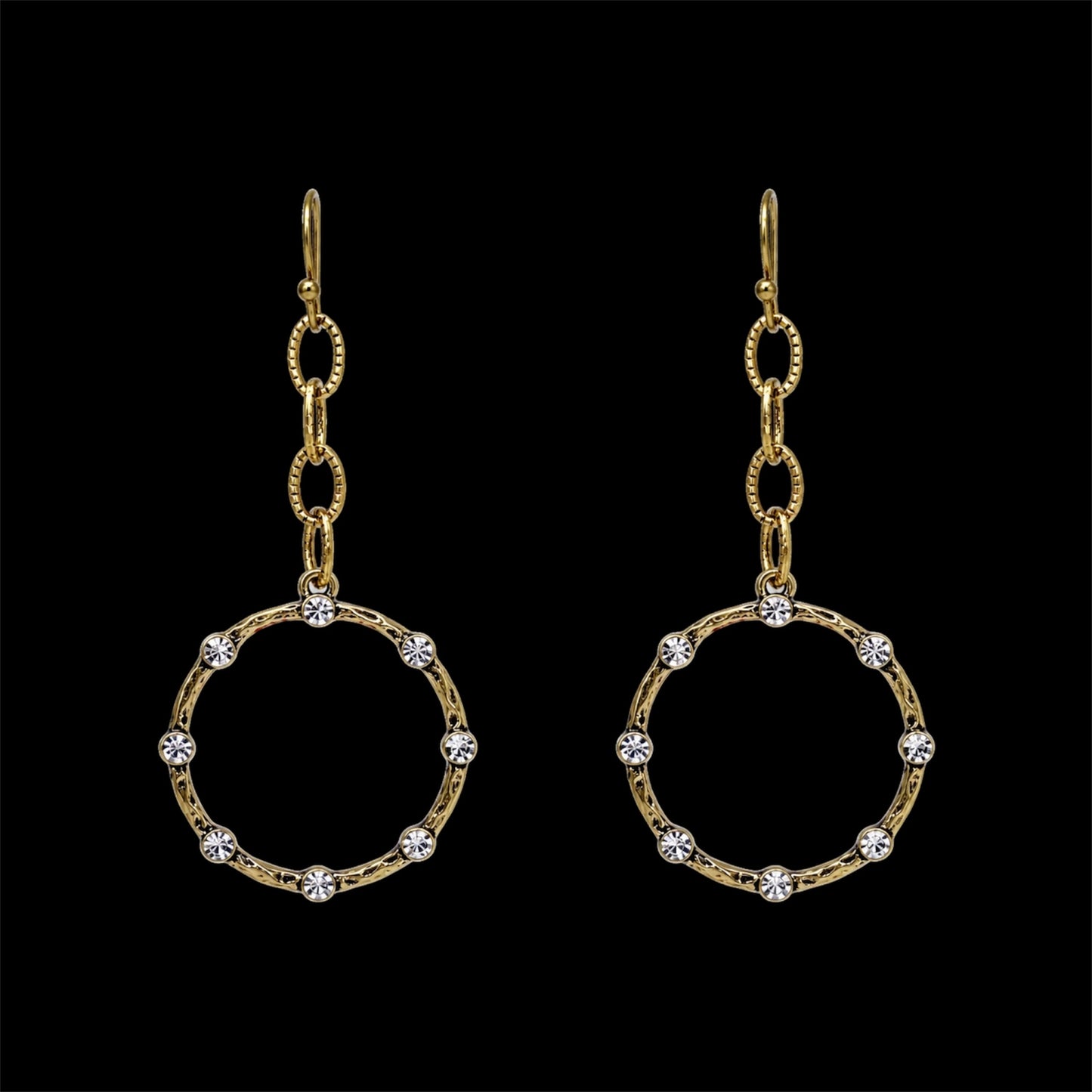 Vintage Bling Brass Plated Dangles