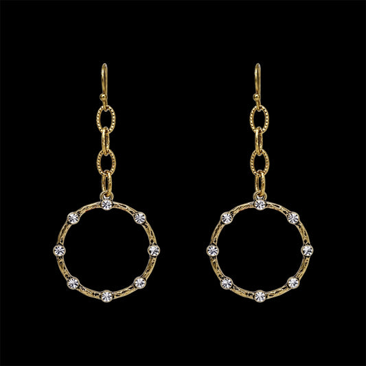 Vintage Bling Brass Plated Dangles
