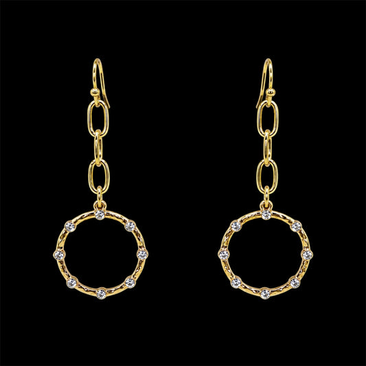 Vintage Bling Gold Plated Dangles