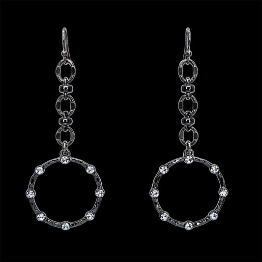 Vintage Bling Gunmetal Dangles