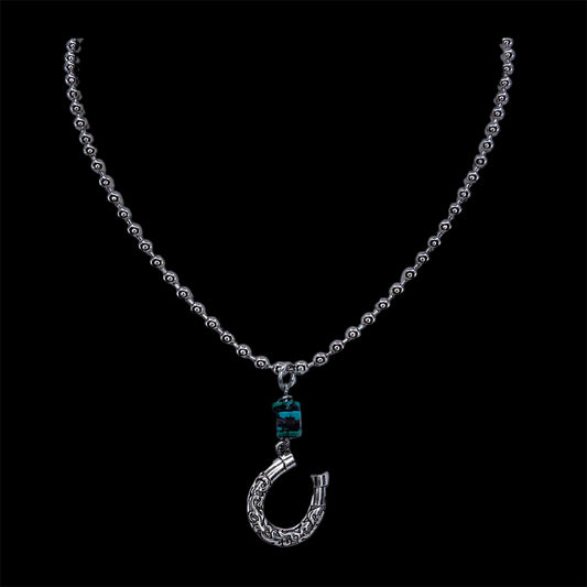 Turquoise and Horse-shoe Necklace