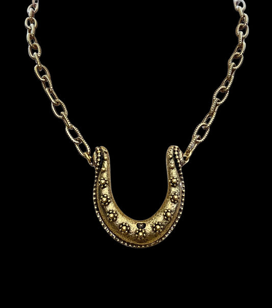 Vintage Gold Plated Reproduction Chain and belt buckle