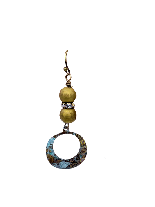 Patina Circle Earrings