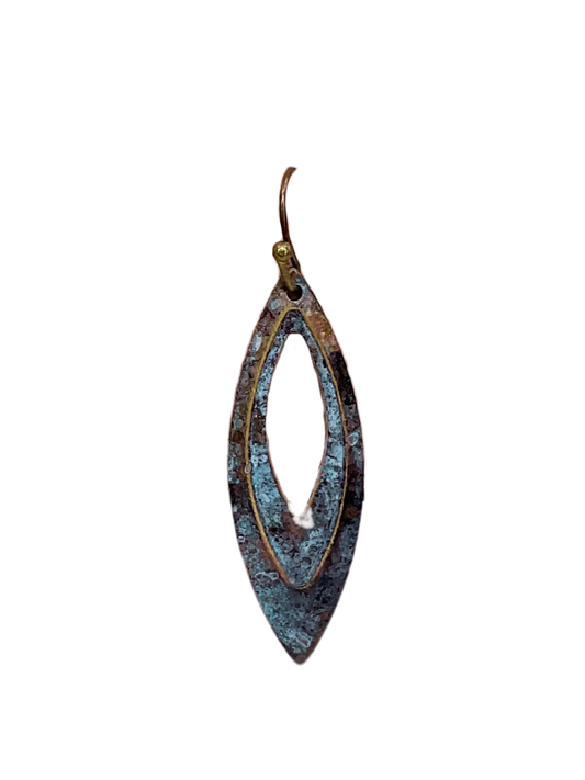 Patina Open Drop Earrings