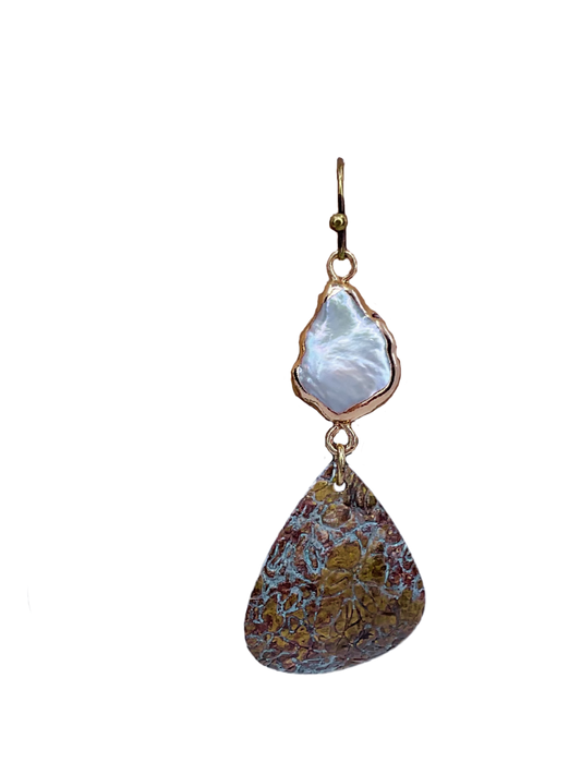 Pearl Patina Earrings