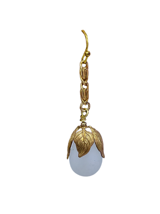 Vintage Frosted Drop Earrings